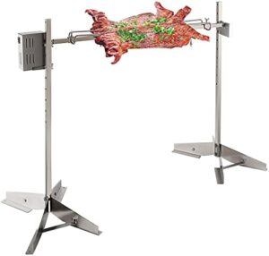Master the art of outdoor cooking with our 46" Outdoor Electric Rotisserie Grill Kit, featuring a 125LBS pig spit and adjustable stand perfect for roasting large cuts of meat. Get ready to sizzle!