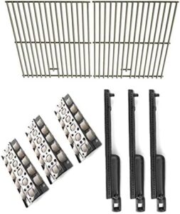 Upgraded BBQ experience with the Replacement Kit For Barbeques Galore, featuring 3 cast burners and heat plates/grates. Perfectly compatible with Capt'n Cook & Nexgrill models.