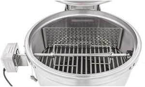 Discover the ultimate rotisserie for your 20" Kamado grill, with adjustable height and temperature control, perfect for perfectly cooked meats. Limited time offer: Get 15% off your purchase!