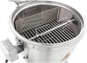 Discover the ultimate rotisserie for your 20" Kamado grill, with adjustable height and temperature control, perfect for perfectly cooked meats. Limited time offer: Get 15% off your purchase!
