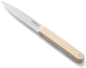 Discover the art of cooking with this premium French-crafted steak knife set, featuring full tang design and antique white handle. Perfect for any kitchen.