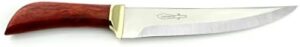 Elevate your grilling experience with the Picanheira Meat Knife, handmade in Brazil. This 8-inch butcher and BBQ knife features stainless steel for durability and a wood gift box perfect for gifting.