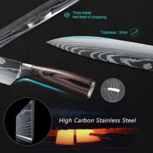 Discover the ultimate knife set for professional chefs, featuring 10 pieces of ultra-sharp 440A stainless steel knives in a compact boxed set.