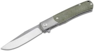 Here is the optimized SEO meta description:

"Upgrade your everyday carry with the SOLINGEN TRPPR Micarta Gentleman Knife, featuring a MagnaCut blade and frame-lock trapper. Includes case for added convenience."