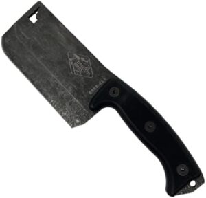 Discover premium cutting performance with the Expat Knives Black G10 Handle Cleaver CL1, featuring a sturdy construction and razor-sharp blade. Limited time offer: get 15% off your purchase!