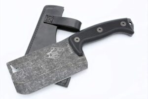 Discover premium cutting performance with the Expat Knives Black G10 Handle Cleaver CL1, featuring a sturdy construction and razor-sharp blade. Limited time offer: get 15% off your purchase!
