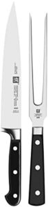 Optimize your kitchen cutting experience with this Professional S 2-Piece Razor-Sharp German Carving Knife Set, made in a company-owned German factory with special formula steel perfected for almost 300 years. Dishwasher safe and ideal for fine dining. Save up to 30% on this premium set today!