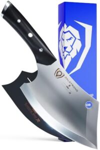Discover the ultimate kitchen companion with the Mini Rocking Cleaver Knife, featuring 7CR17MOV high carbon steel and a razor-sharp edge. Perfect for chopping veggies or meat, this NSF-certified knife comes with a durable G10 handle.