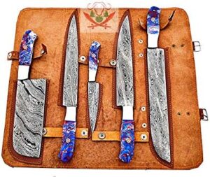 Here is the generated meta description:

"Elevate your cooking experience with this Hand Forged Custom Made Damascus Steel Kitchen Knives Set, featuring 5 pieces for a perfect BBQ or chef's knife collection. Discounts available!"