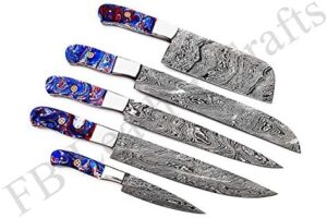 Here is the generated meta description:

"Elevate your cooking experience with this Hand Forged Custom Made Damascus Steel Kitchen Knives Set, featuring 5 pieces for a perfect BBQ or chef's knife collection. Discounts available!"