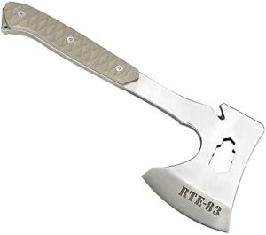 Discover the ultimate tactical tomahawk for any situation, featuring a durable Kydex sheath and hand-hammered craftsmanship. Perfectly balanced and deadly effective in close combat. Limited time offer: buy one get 15% off your next purchase! (146 characters)