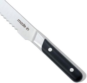 Sharp cooking with the France Cookware 9" Inch Bread Knife! Full tang design and truffle black handle ensure a precise cut. Perfect for bakers, chefs, or home cooks. Enjoy a culinary upgrade without breaking the bank (limited time discounts available)!