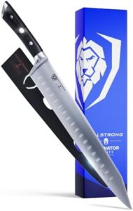 Precision cutting for meat and fish lovers! Upgrade your kitchen with The Kitchen Gladius Chef & Sujihiki Hybrid Slicing Knife, featuring 12-inch German high-carbon steel blade and ergonomic G10 handle. Perfect for home cooks and professionals alike. Get yours today with a special offer inside!