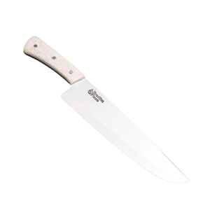 Discover the ultimate meat carving knife! Chef Picanha's 10-Inch Stainless Steel Knife features a durable bone handle and premium construction for BBQ, grill, and kitchen use. Perfectly sharpened for effortless cuts.