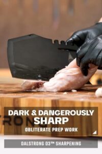 Here is the generated SEO meta description:

"Upgrade your kitchen with the Shadow Black Series Massive Meat Cleaver Knife, featuring 9-inch blade, titanium nitride coating and high carbon steel construction. NSF certified for heavy-duty use."