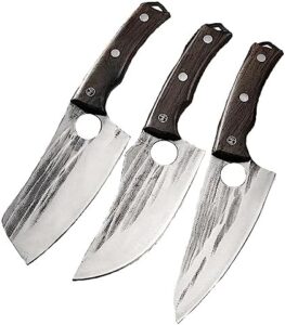 Here is the generated SEO meta description:

"Elevate your cooking experience with Torio's premium butcher knife set, featuring high-carbon stainless steel blades and a durable wenge hardwood handle. Perfect for BBQ enthusiasts and home cooks alike."