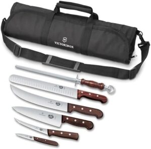 Unlock backyard grilling with this Wood 7 Piece BBQ Cutlery Roll Set, featuring stainless steel blades and a compact design for effortless meal prep. Save on your next purchase!