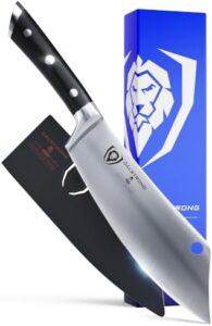 Here is the generated SEO meta description:

"Elevate your cooking experience with this Crixus Chef & Cleaver Knife, featuring German HC Steel and a razor-sharp blade. Durable black G10 handle and NSF Certified for top performance. Perfect for home cooks and pros alike."
