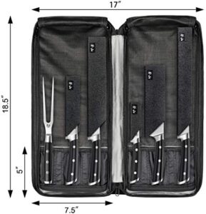Master grillers, upgrade your backyard game with the Series 1024135 German Steel Forged 7-Piece BBQ Knife Set. Includes precision-crafted tools for effortless cutting and serving.