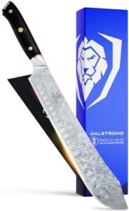 Here is the output:

"Upgrade your cutting experience with the Shogun Series ELITE 10-inch Bull Nose Butcher Knife featuring AUS-10V super steel and vacuum heat treatment. Perfect for meat, BBQ, and breaking tasks - includes sheath."
