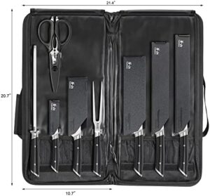 Here is the optimized meta description:

"Experience precision cooking with this Helena Series German Steel Forged 9-piece BBQ knife set. Includes black blades and a compact bag for easy storage. Perfect for grilling enthusiasts seeking a premium cutlery experience."