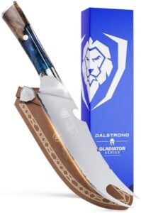 Elevate your grilling game with the Valhalla Series BBQ Pitmaster Knife, featuring a forked tip, bottle opener, and HC steel blade. Includes leather sheath. Perfect for outdoor enthusiasts.
