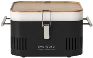 "Compact and portable charcoal grill with carrying bag, perfect for camping trips or backyard BBQs. Enjoy outdoor cooking with ease!"