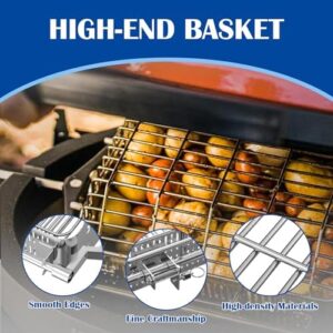 Discover the perfect grill accessories! This Rotisserie Basket Kit fits Kamado Joe grills, featuring a Quick Connect Rod for easy assembly. Perfect for flat and tumbler cooking, great value with no coupons needed!
