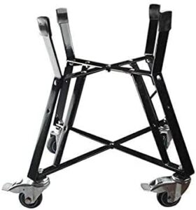 Discover the ultimate rolling cart for your Big Green Egg accessories, featuring heavy-duty locking caster wheels and powder-coated steel construction. Perfect for large grills like Kamado Joe.