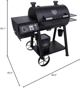 Here is the generated SEO meta description:

"Upgrade your outdoor cooking with the Rider 900 Pellet Grill in black, featuring 4-in-1 versatility and a large grill area. Save big on this top-rated griddle!"