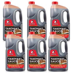 Discover authentic Japanese flavors with Otafuku's Takoyaki Sauce for grilled octopus balls. Restaurant bulk size, perfect for events or sharing with friends!