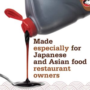 Experience the authentic taste of Japan with Otafuku Tonkatsu Sauce for pork cutlets. Perfect for restaurants and foodies, this 1/2 gallon bulk size comes in a 6-pack.
