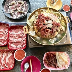 Sear your favorite meats with the Mookata Brass Grill Pan, perfect for indoor/outdoor cooking! With non-stick coating and heat distribution technology, achieve restaurant-quality BBQ results. Perfect gift or upgrade your home cooking experience. Limited time offer: 15% off and free shipping.