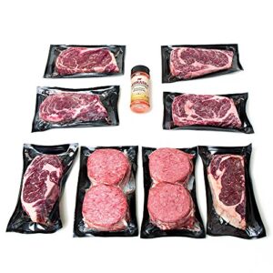 Savor premium quality with the Nebraska Star Beef Ribeye and Burger Package, featuring tender ribeyes and juicy burgers. Limited time offer: 15% off your first purchase!