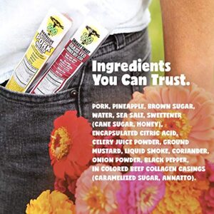 Discover delicious and healthy BBQ & Pineapple Natural Pork Meat Sticks by Sogo Snacks, free from major allergens and additives. Enjoy a guilt-free snack in every 1-oz stick, 144-count pack.
