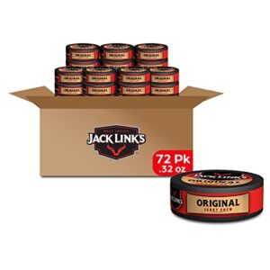 Satisfy your snack cravings with Jack Link's Beef Jerky Chew, Original Flavor Meat Snack, Shredded Made with 100% Beef Jerky. High-protein snack, 0.32 Oz per snack tin, pack of 72!