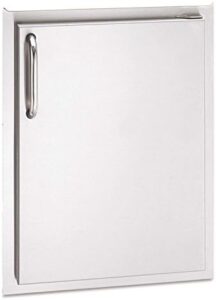 Here is the generated SEO meta description:

"Maximize your outdoor storage with American Outdoor Grill's Single Storage Door, featuring a right-hinge design and 20x14 inch dimensions. Perfect for your patio or deck, this door offers ample space for storing outdoor essentials."