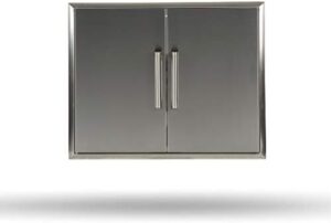Optimize your storage with the Coyote 31-Inch Double Access Door, featuring 2 doors and ample space for shelves. Perfect for bathroom or kitchen organization, dimensions 31x18.5x24 inches.