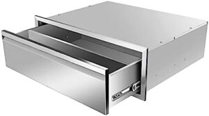 Elevate your outdoor kitchen or BBQ island with these sleek Flush Mount Stainless Steel Double Drawers, featuring recessed handles and a compact size of -30W x 10H x 23D Inch.