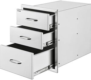 Enhance your outdoor cooking experience with stainless steel triple access BBQ drawers and double access doors. Perfect for grilling, storage, and organization, in three convenient sizes: 18x23x23, 17Wx24H, and 31Wx24H inches.