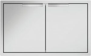 Maximize storage in your kitchen with the Dcs 36-inch Double Access Door, featuring two doors for easy access to items within its spacious compartments. Enjoy convenient organization and savings!