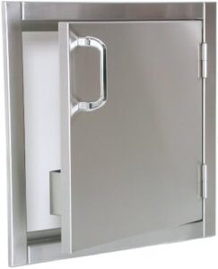 Elevate your home's aesthetic with the Solaire 21-Inch Flush Mount Access Door, crafted from stainless steel for a sleek finish. Perfectly discreet storage solution.
