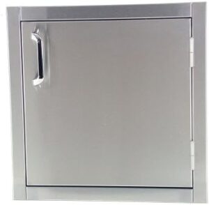 Elevate your home's aesthetic with the Solaire 21-Inch Flush Mount Access Door, crafted from stainless steel for a sleek finish. Perfectly discreet storage solution.