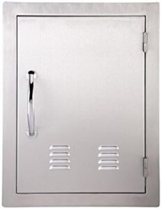 Here is the optimized SEO meta description:

"Elevate your storage space with the SUNSTONE A-DV1724 17-Inch vertical door featuring vents and stainless steel construction, perfect for adding extra functionality to your home."