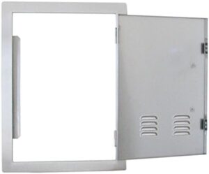 Here is the optimized SEO meta description:

"Elevate your storage space with the SUNSTONE A-DV1724 17-Inch vertical door featuring vents and stainless steel construction, perfect for adding extra functionality to your home."