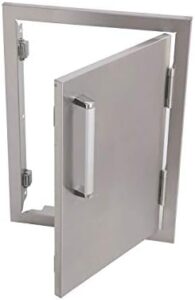 Upgrade your outdoor kitchen with the Bonfire Outdoor Kitchen BBQ Access Door, a durable 304 stainless steel single vertical door perfect for cabinets or BBQ island installations.