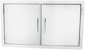 Upgrade your outdoor cooking experience with the Stanbroil Stainless Steel Double Access Door, perfect for easy access to storage and grill space.