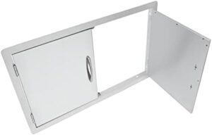 Upgrade your outdoor cooking experience with the Stanbroil Stainless Steel Double Access Door, perfect for easy access to storage and grill space.