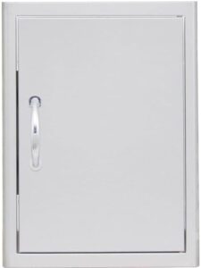 Discover the Blaze stainless steel single access door, perfect for modern kitchens. Features a 21-inch vertical design with one door and compact dimensions.