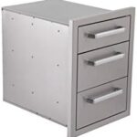 Enhance your outdoor cooking experience with Bonfire's stainless steel triple drawers, perfect for built-in BBQ island installations. Ideal for storing utensils, plates, and more, these 304-grade drawers offer durability and style.